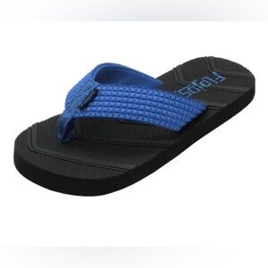 NEW- Flojos Liam - Boy's Sandal w/flex outsole & water friendly. Blue/Black.